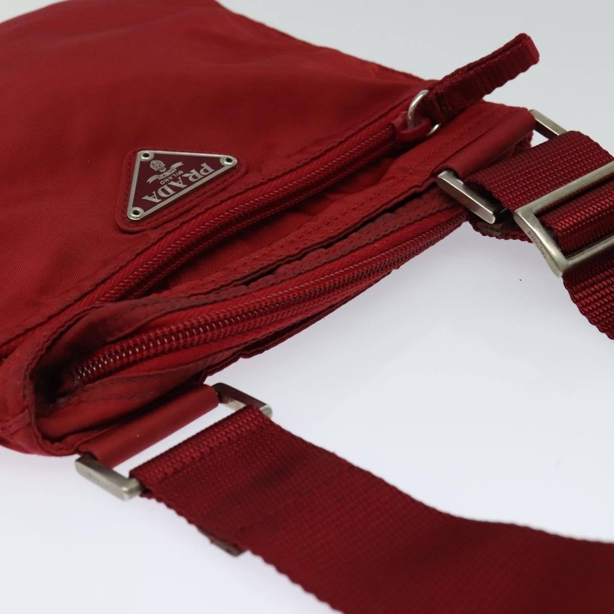 Prada Vintage Shoulder Bag Tessuto, RED, NYLON, Shoulder bag