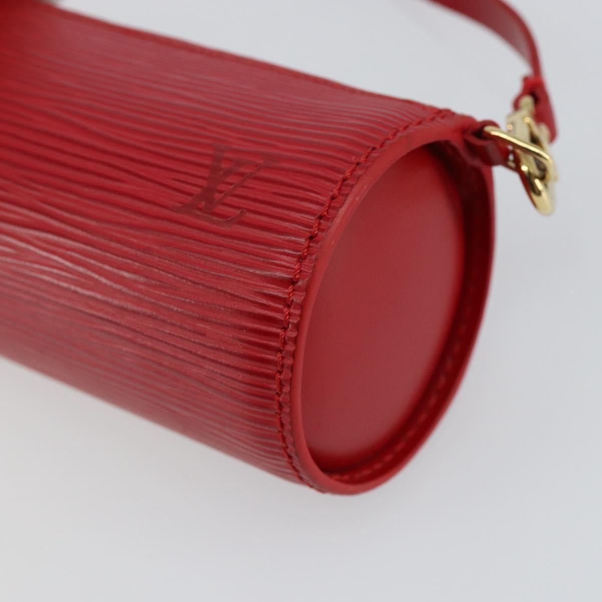 Louis Vuitton Soufflot Pochette Epi Leather, RED, LEATHER, Clutche & pouche