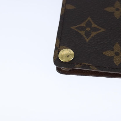 Louis Vuitton Porte Cartes Pression Card Case Monogram Canvas, BROWN, CANVAS, Card Holders