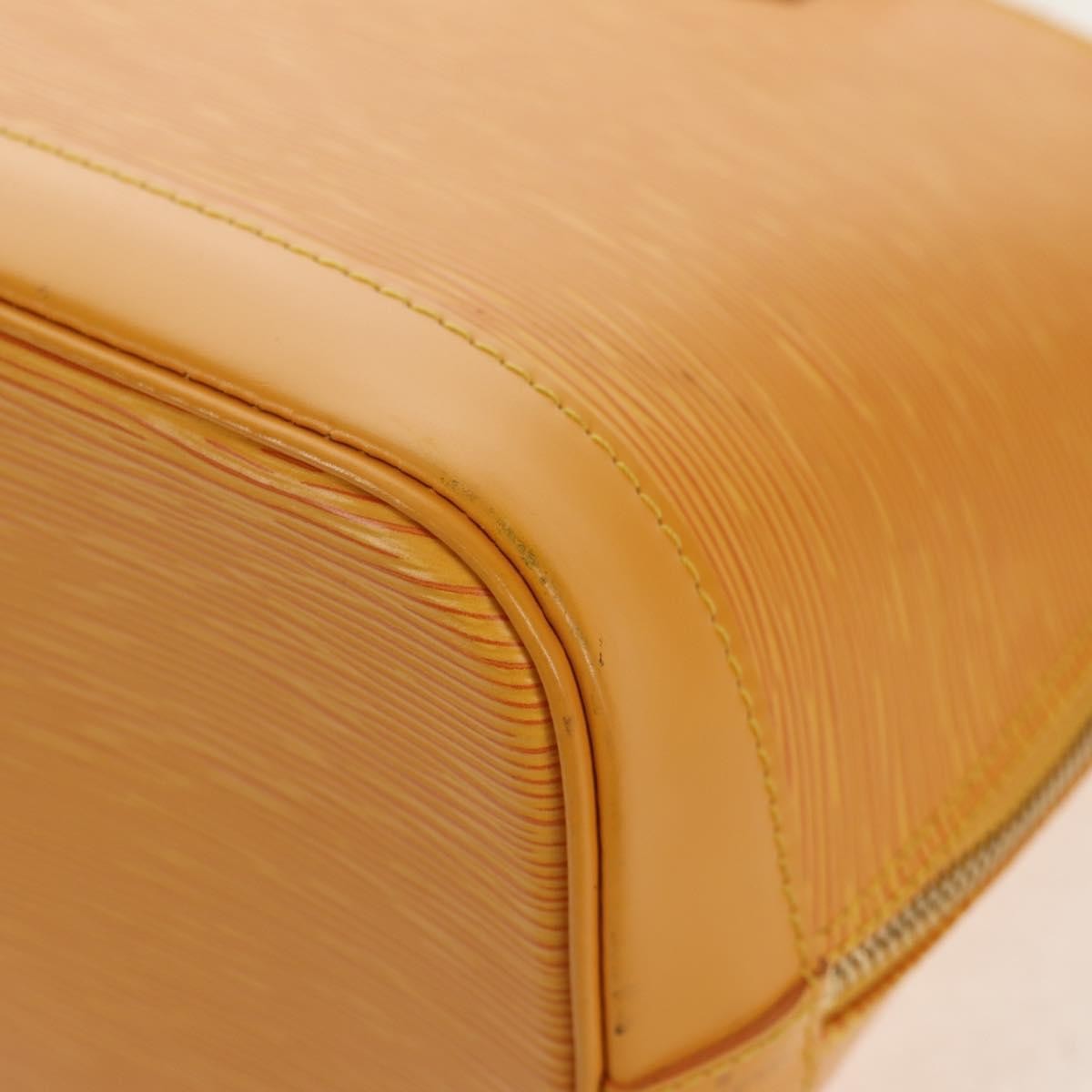 Louis Vuitton Alma Handbag Epi Leather, YELLOW, LEATHER, Handbag