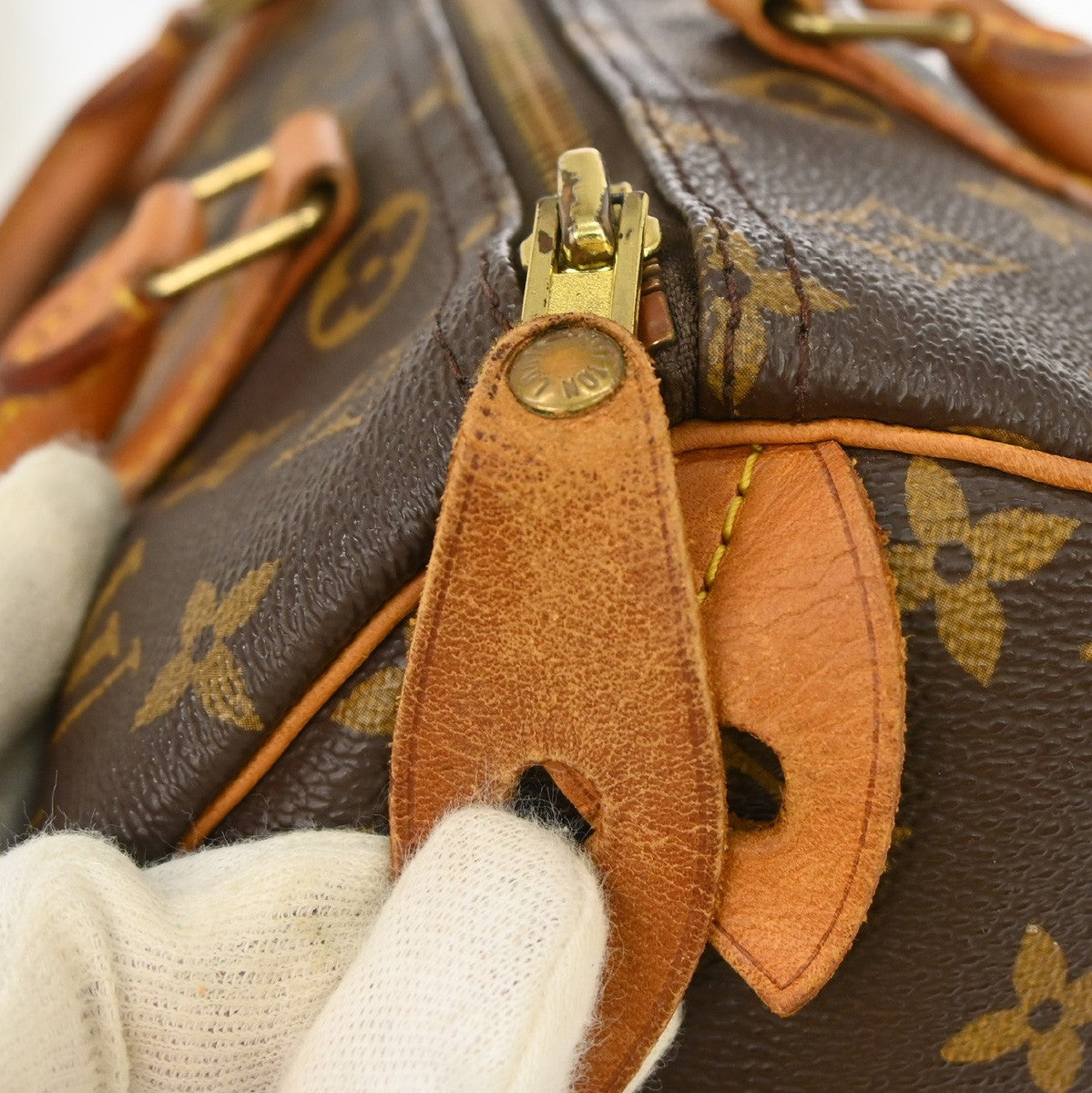 Louis Vuitton Speedy Handbag Monogram Canvas, Brown, Canvas, Handbag