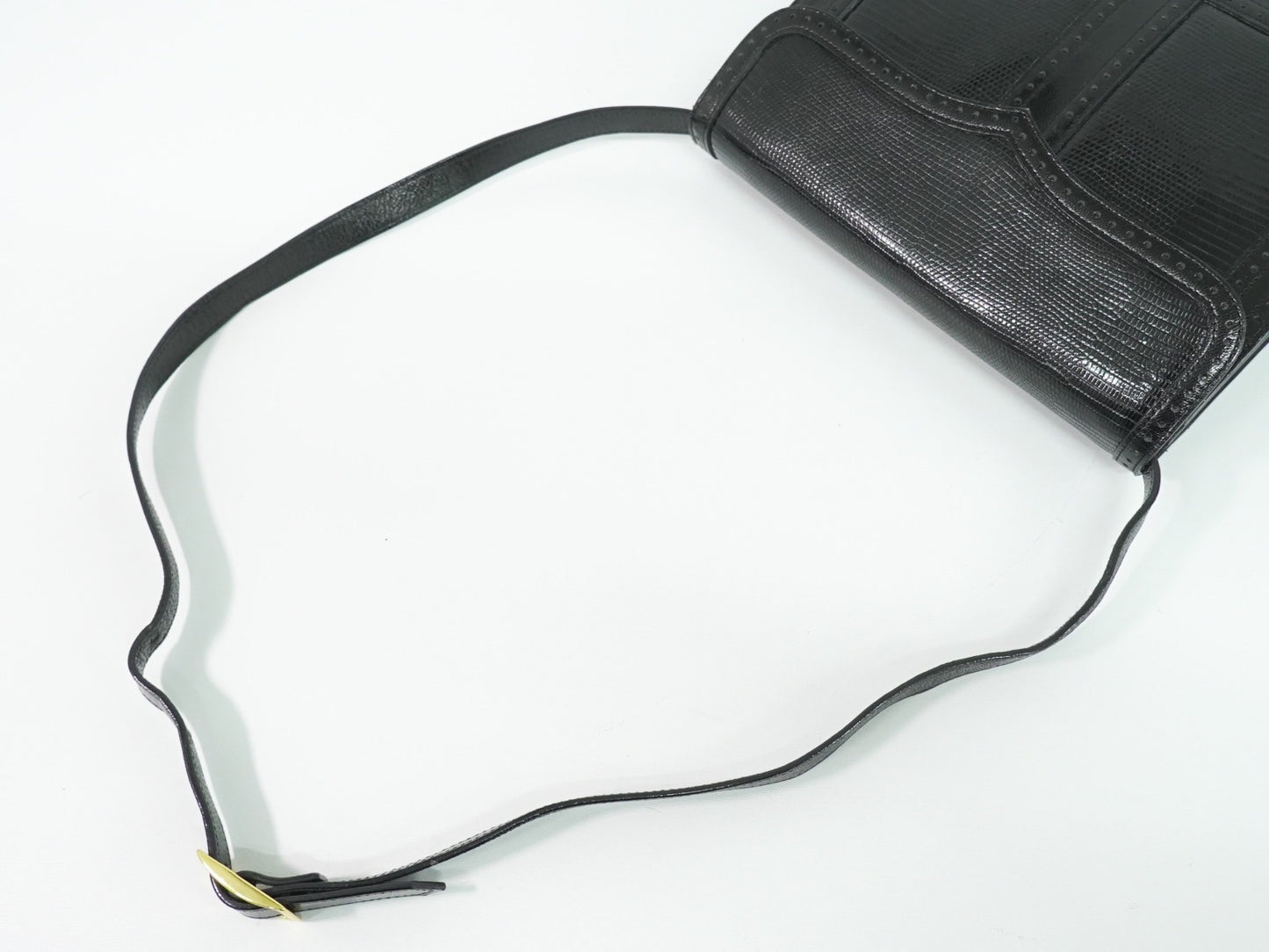 Saint Laurent Vintage Shoulder Bag Leather, BLACK, LEATHER, Shoulder bag
