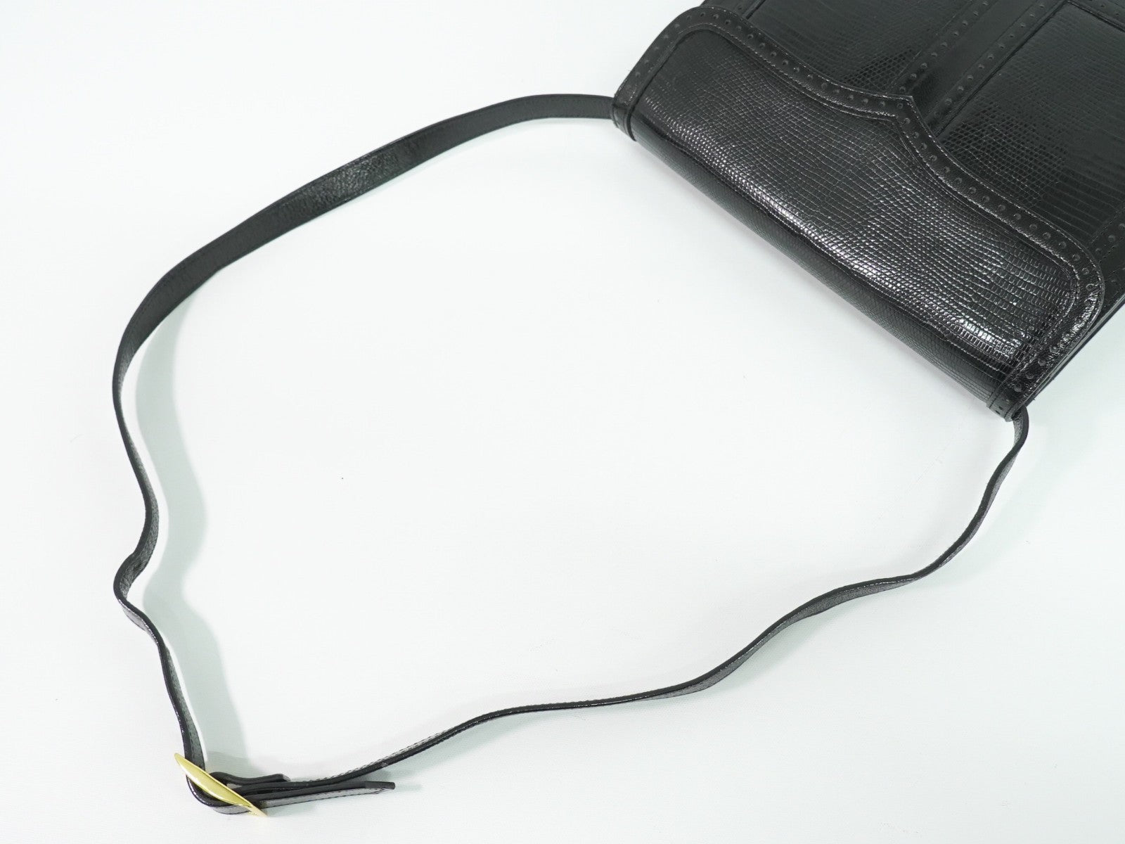 Saint Laurent Vintage Shoulder Bag Leather, BLACK, LEATHER, Shoulder bag