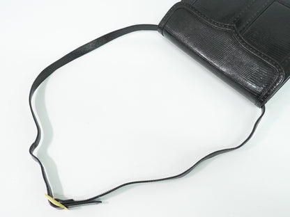 Saint Laurent Vintage Shoulder Bag Leather, BLACK, LEATHER, Shoulder bag