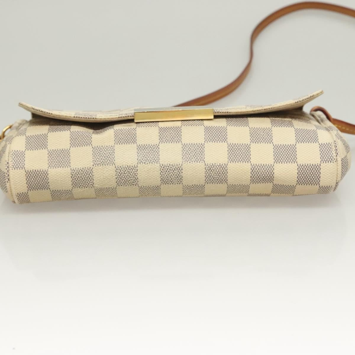 Louis Vuitton Favorite Handbag Damier, WHITE, CANVAS, Handbag