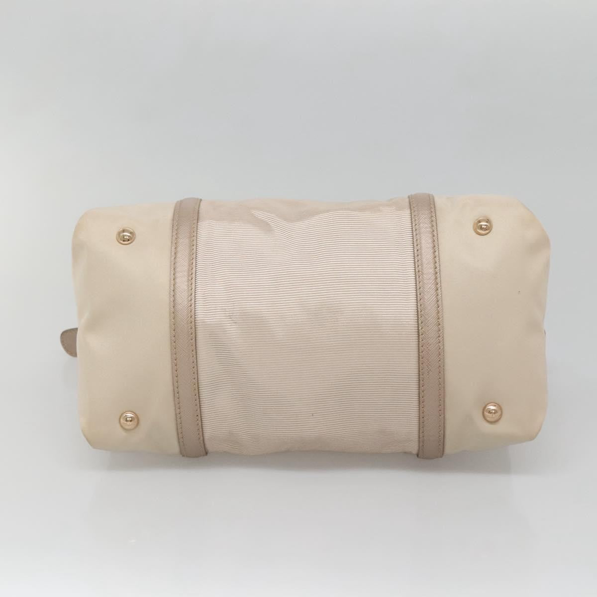 Salvatore Ferragamo Vala Handbag Nylon, Beige, Nylon, Handbag