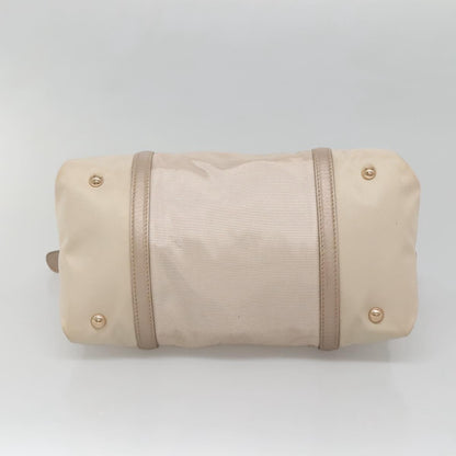 Salvatore Ferragamo Vala Handbag Nylon, Beige, Nylon, Handbag