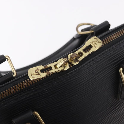 Louis Vuitton Alma Handbag Epi Leather, Black, Leather, Handbag