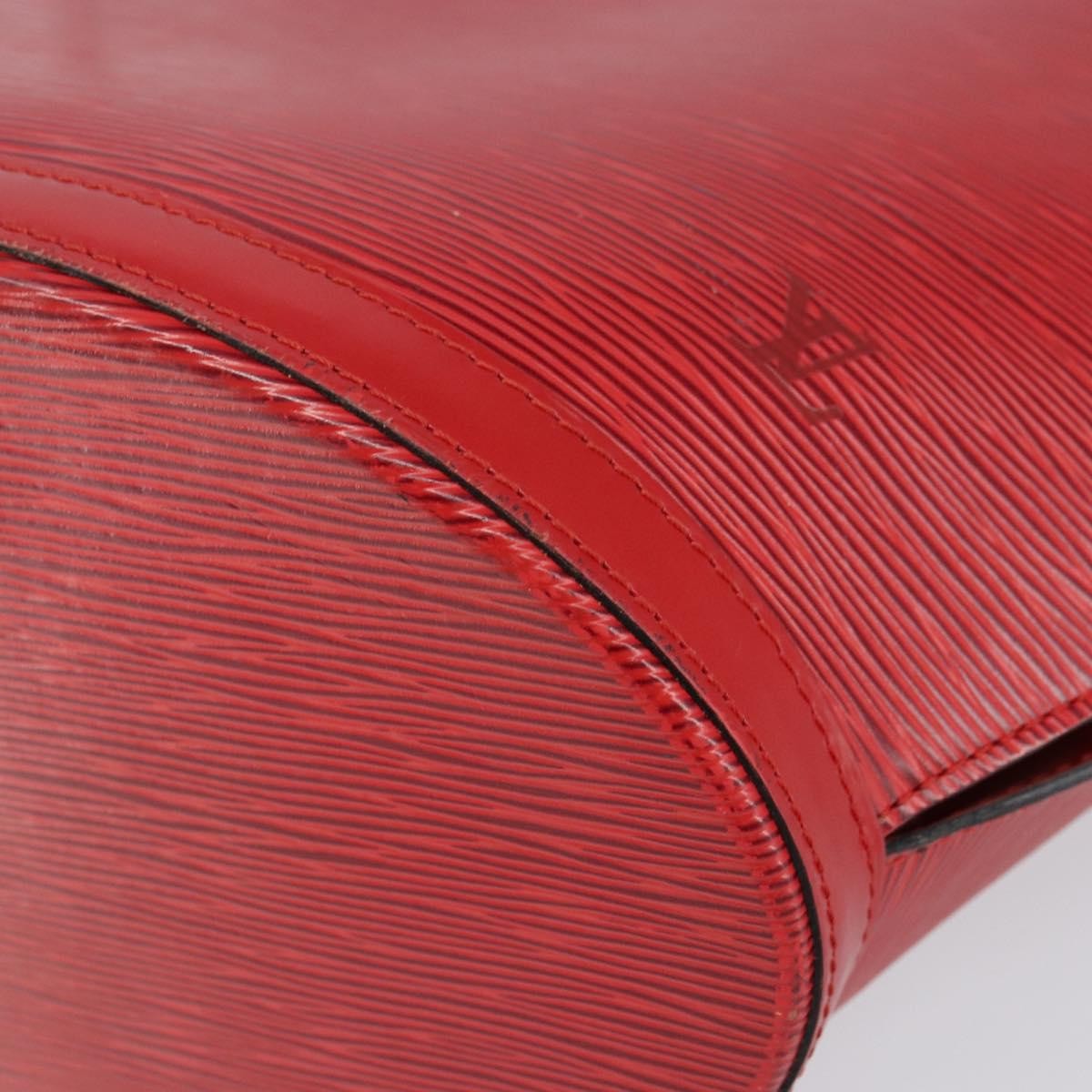 Louis Vuitton Saint Jacques Handbag Epi Leather, RED, LEATHER, Shoulder bag