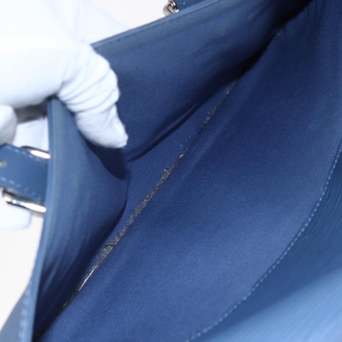 Louis Vuitton Segur Handbag Epi Leather, BLUE, LEATHER, Handbag