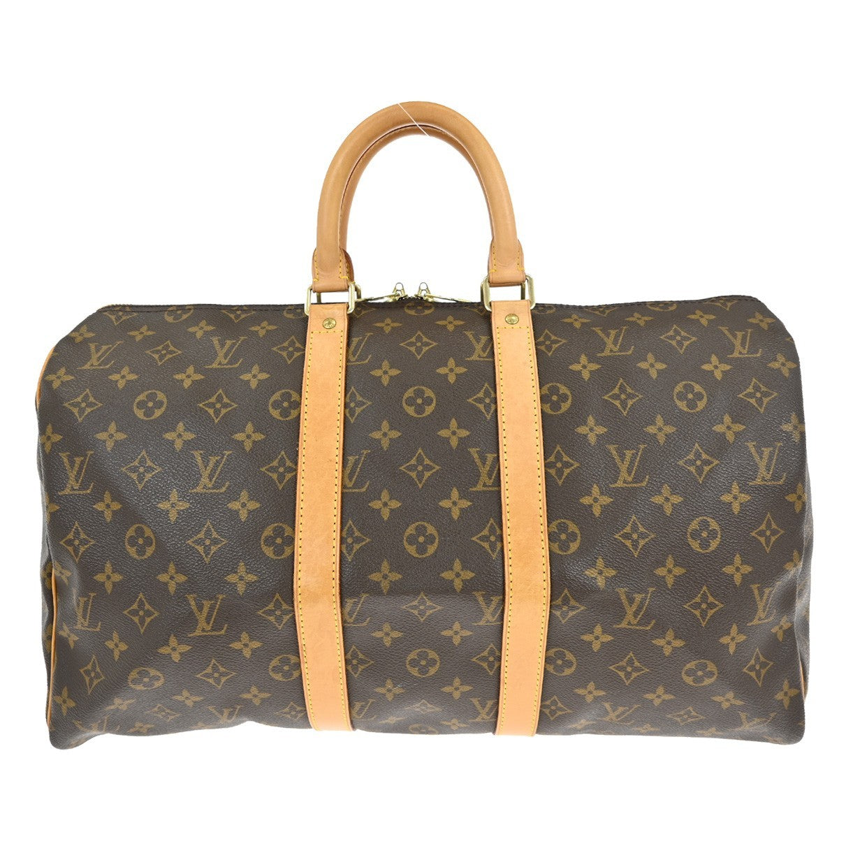 Louis Vuitton Keepall Bag Monogram Canvas, Brown, Canvas, Travel Bag