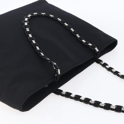 Salvatore Ferragamo Vintage Shoulder Bag Canvas, BLACK, CANVAS, Shoulder bag
