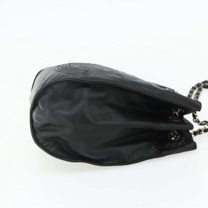 Chanel Vintage CC Shoulder Bag Lambskin, Black, Leather, Shoulder Bag