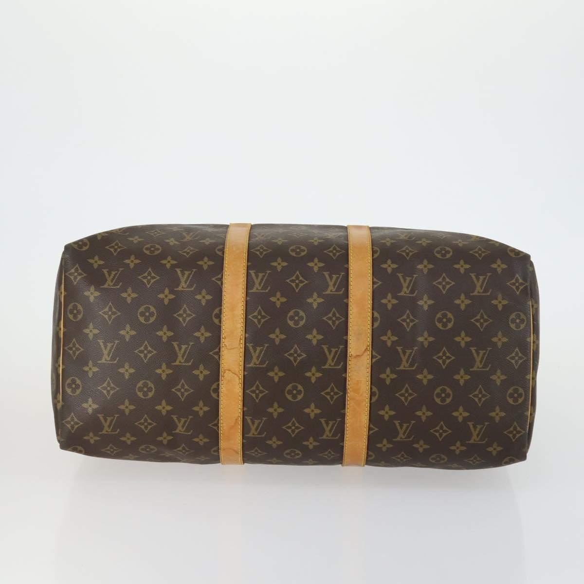 Louis Vuitton Keepall Bag Monogram Canvas, BROWN, CANVAS, Travel bag