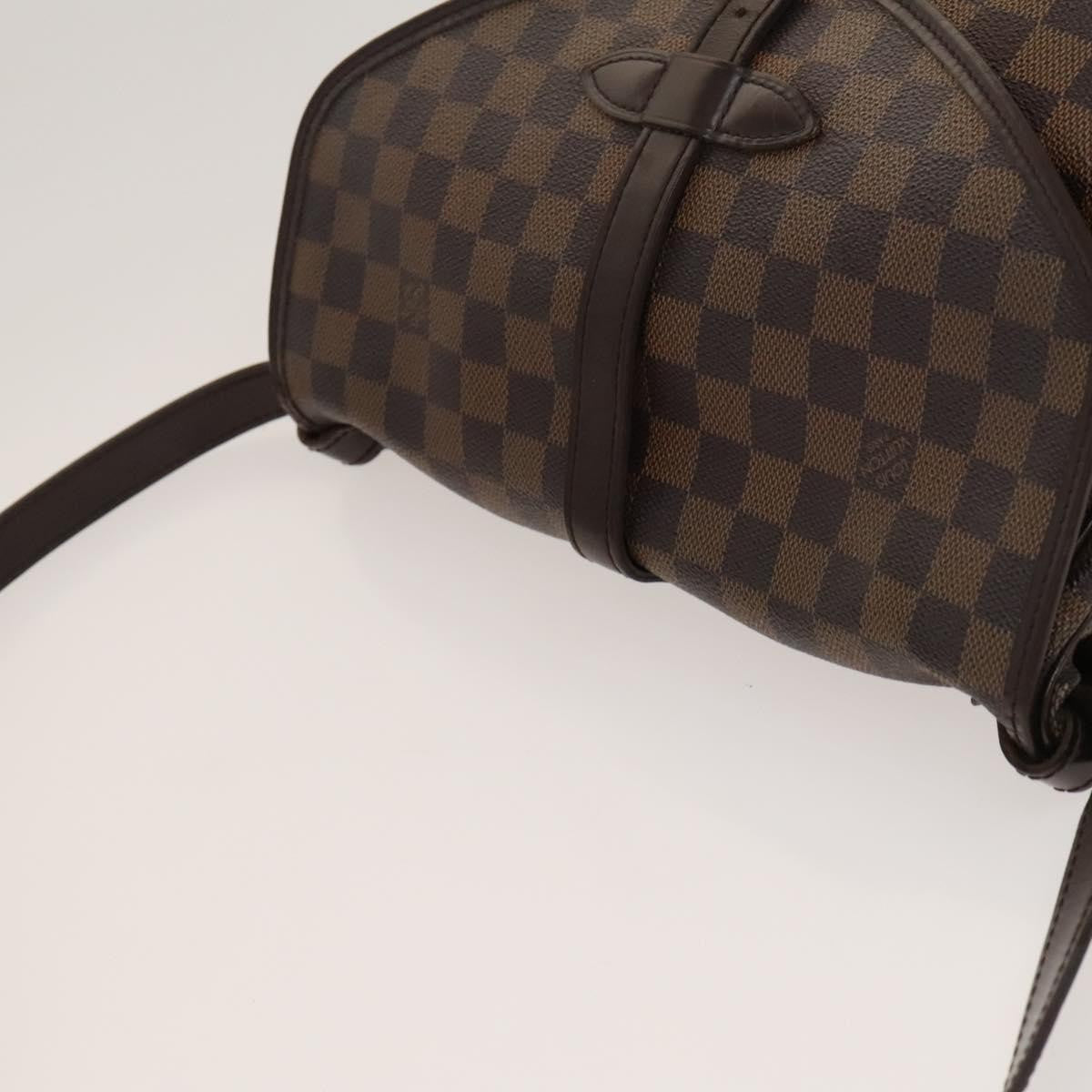 Louis Vuitton Saumur Handbag Damier, BROWN, CANVAS, Handbag