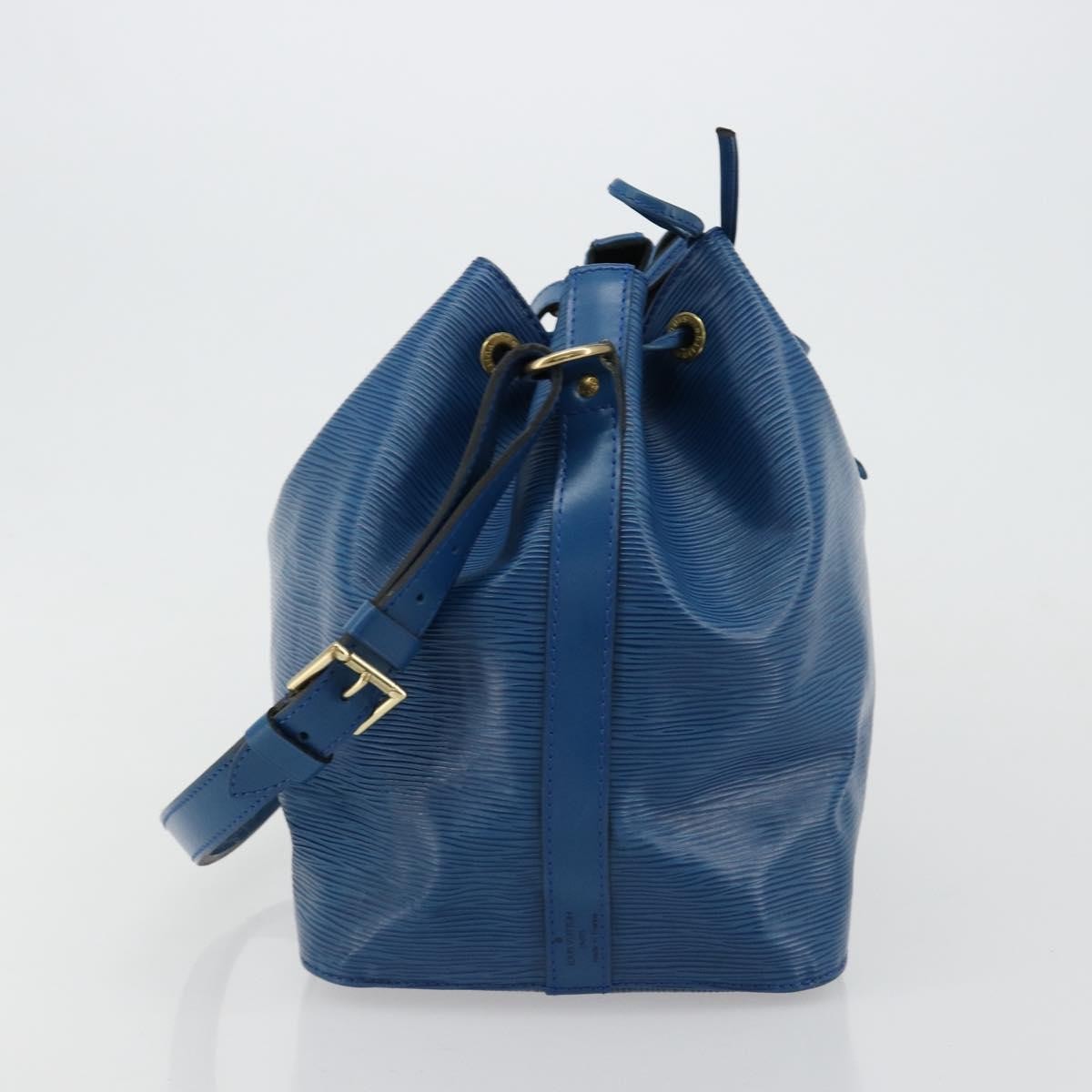 Louis Vuitton Petit Noe Handbag Epi Leather, Blue, Leather, Shoulder Bag