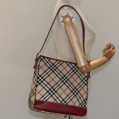Burberry Shoulder Bag Nova Check Canvas, BEIGE, CANVAS, Shoulder bag