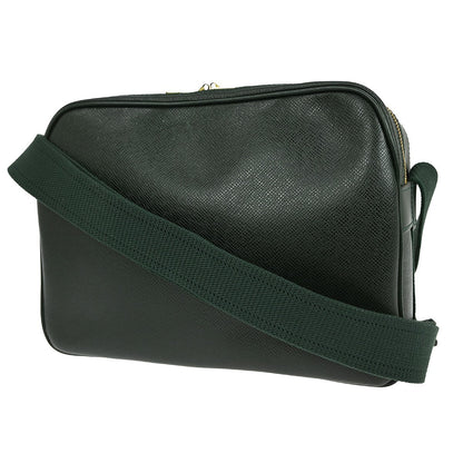 Louis Vuitton Reporter Bag Taiga Leather, GREEN, LEATHER, Shoulder bag