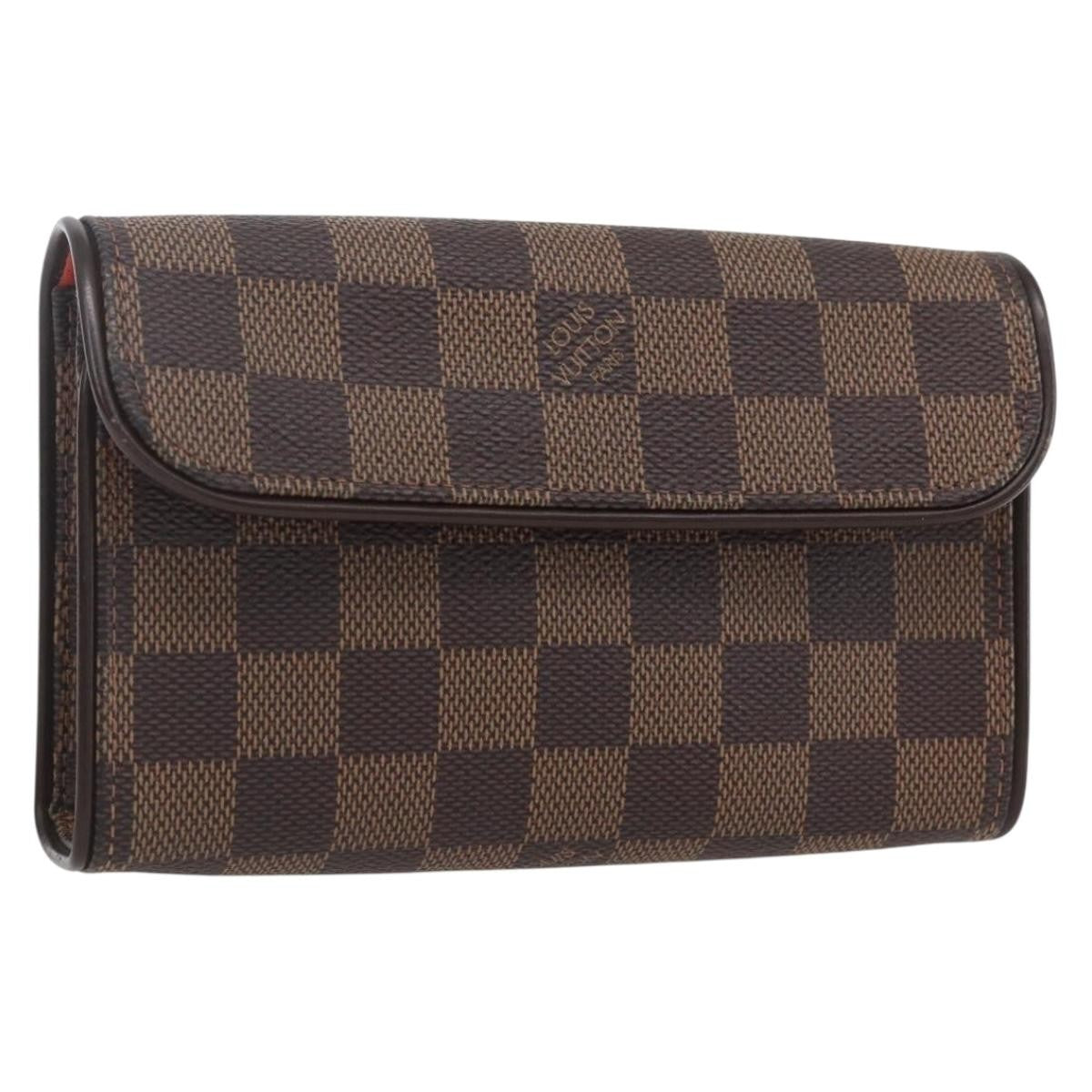 Louis Vuitton Florentine Waist Bag Damier Canvas, Brown, Canvas, Clutch