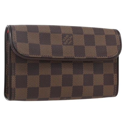 Louis Vuitton Florentine Waist Bag Damier Canvas, Brown, Canvas, Clutch