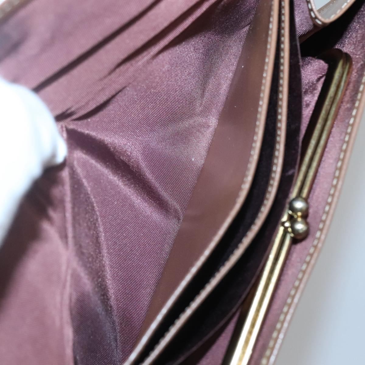 Christian Dior Vintage Honeycomb Flap Wallet Coated Canvas, BEIGE, CANVAS, Wallets