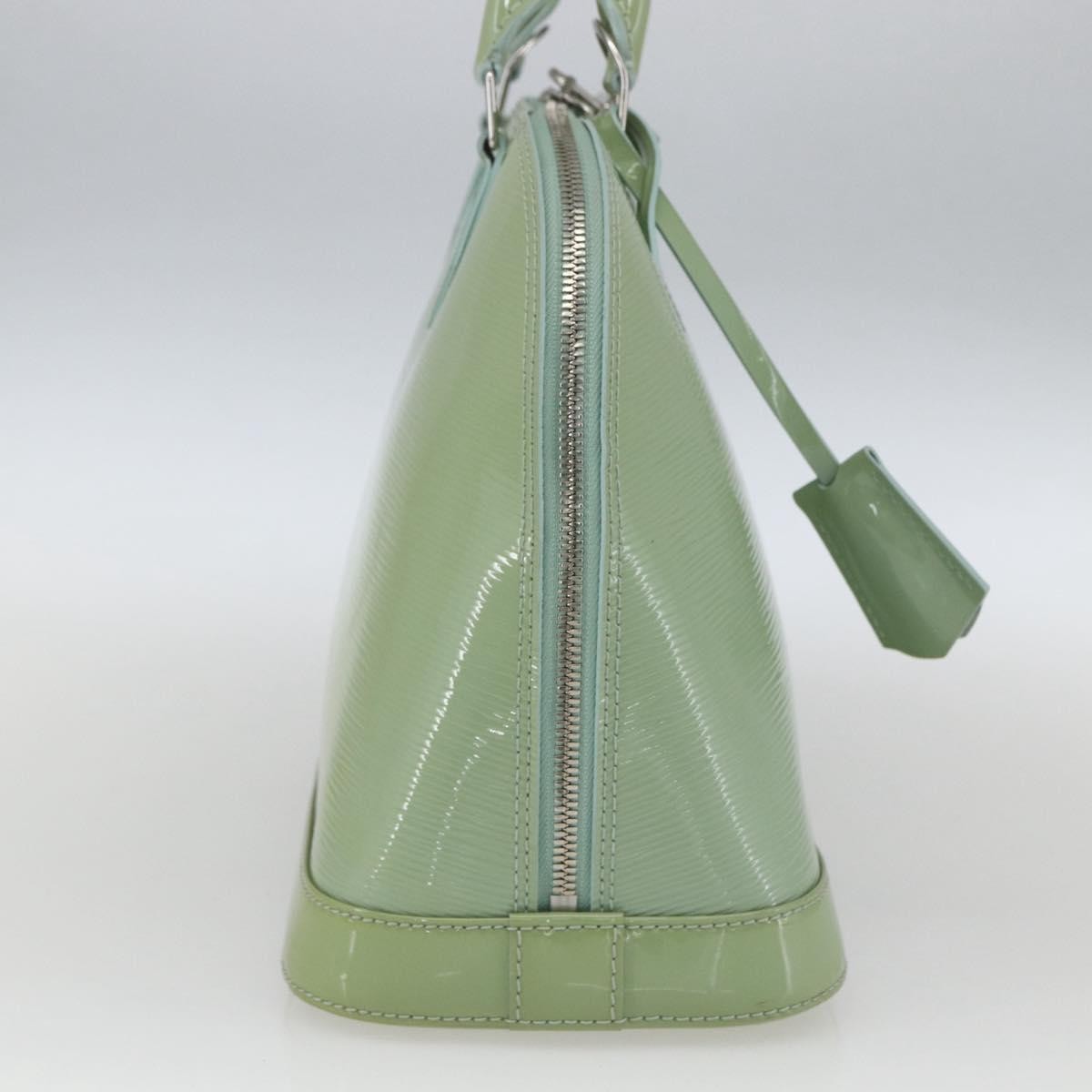 Louis Vuitton Alma Handbag Monogram Vernis, GREEN, PATENT_LEATHER, Handbag