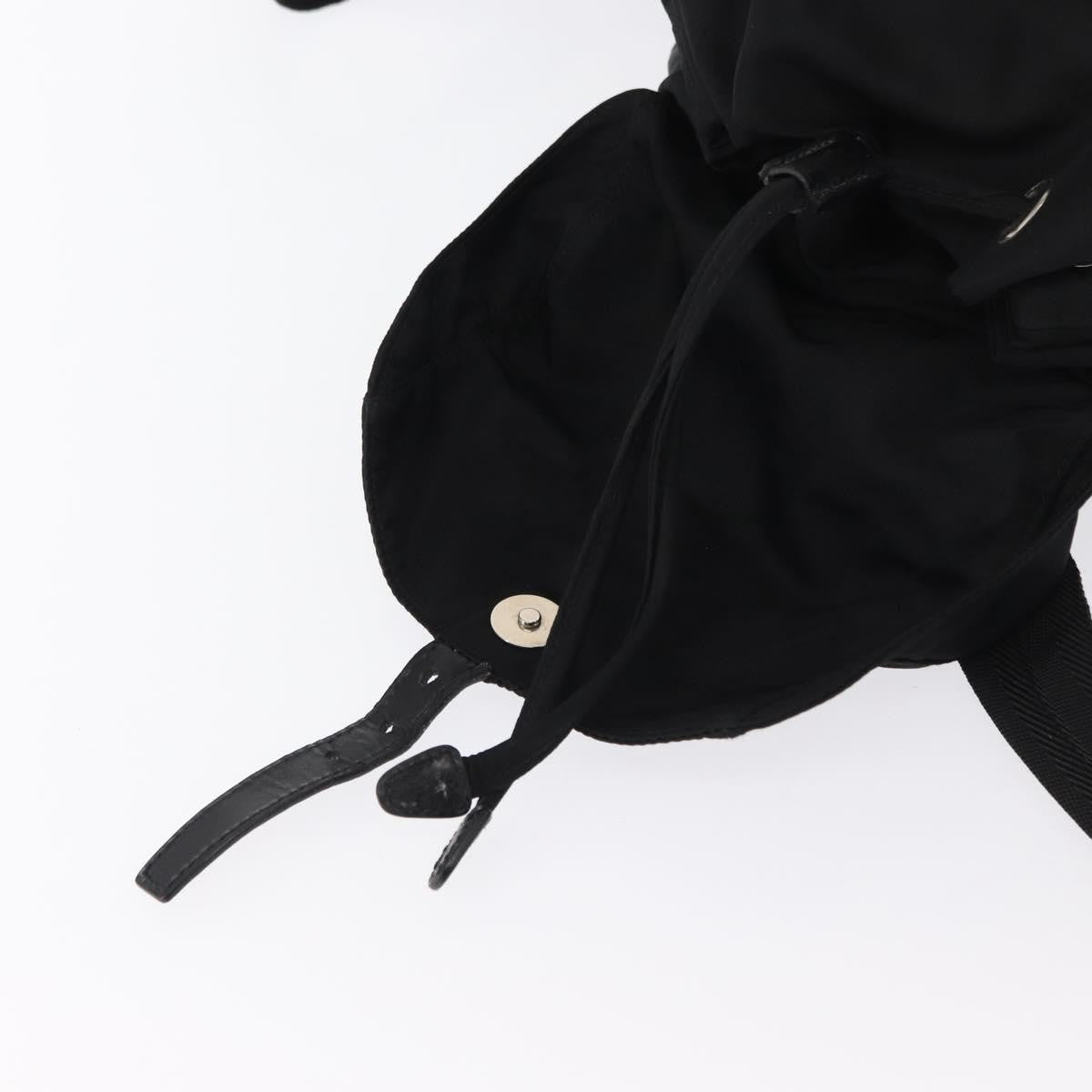 Prada Double Front Pocket Backpack Tessuto, BLACK, NYLON, Backpack