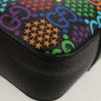 Gucci Front Zip Messenger Bag Psychedelic Print GG Coated Canvas, Multicolour, Canvas, Shoulder Bag