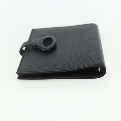 Louis Vuitton Agenda Cover Epi Leather, BLACK, LEATHER, Wallets