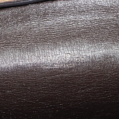 Christian Dior Vintage Trotter Flap Shoulder Bag Canvas, BROWN, CANVAS, Shoulder bag