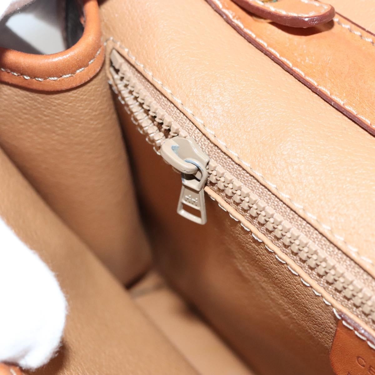 Celine Vintage Macadam Shoulder Bag Canvas and Leather, Brown, Canvas, Shoulder Bag