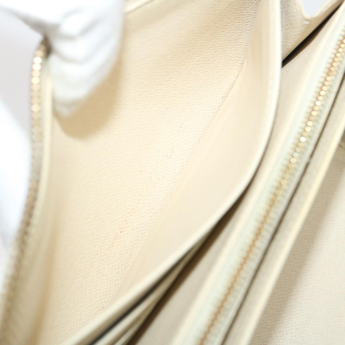 Louis Vuitton Zippy Organizer Damier, WHITE, CANVAS, Wallets