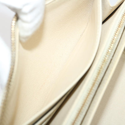 Louis Vuitton Zippy Organizer Damier, WHITE, CANVAS, Wallets