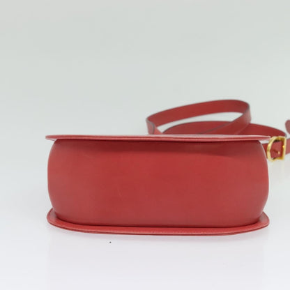 Salvatore Ferragamo Gancini Shoulder Bag Leather, PINK, LEATHER, Shoulder bag