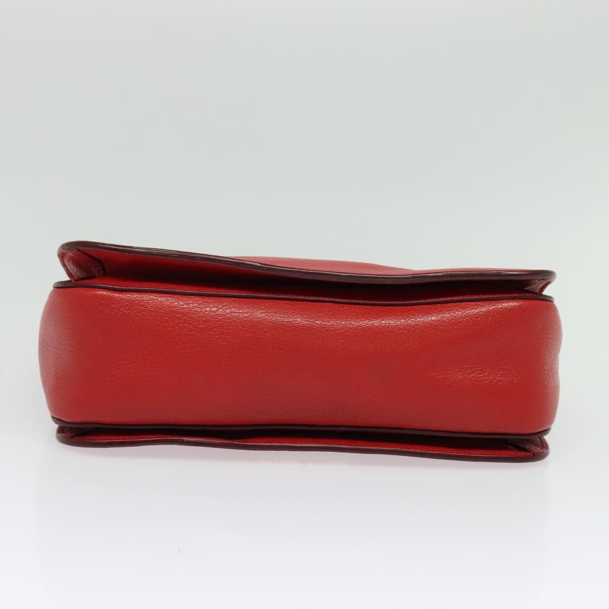 Miu Miu Madras Convertible Lock Tote Leather, RED, LEATHER, Handbag