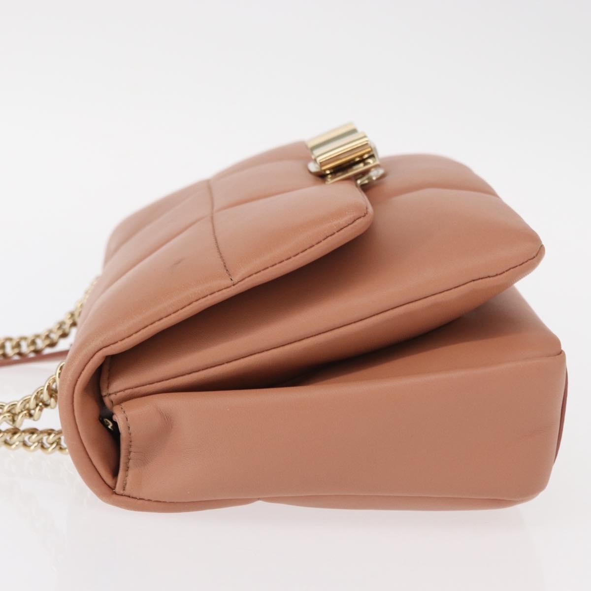 Salvatore Ferragamo Vara Soft Flap Bag Quilted Leather, PINK, LEATHER, Shoulder bag