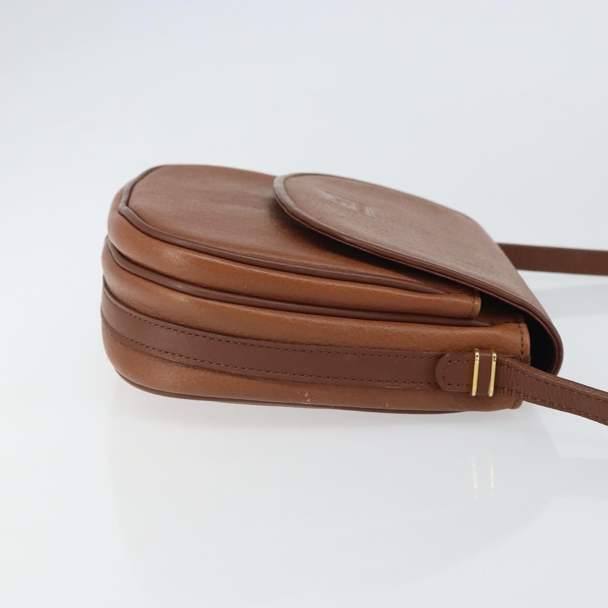 Burberry Vintage Flap Crossbody Bag Leather, BROWN, LEATHER, Shoulder bag
