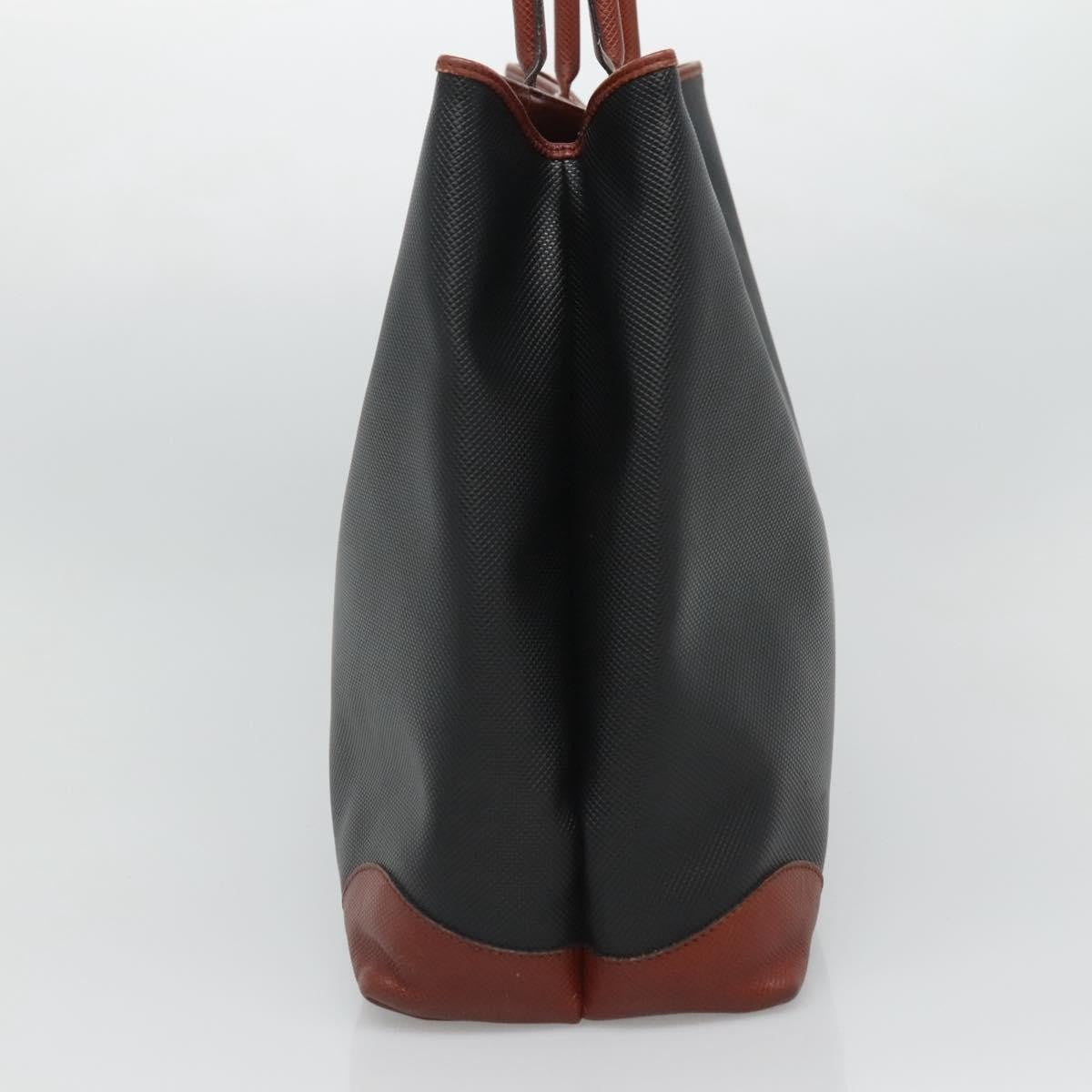 Bottega Veneta Marco Polo Tote Coated Canvas and Leather Detail, BLACK, CANVAS, Tote bag
