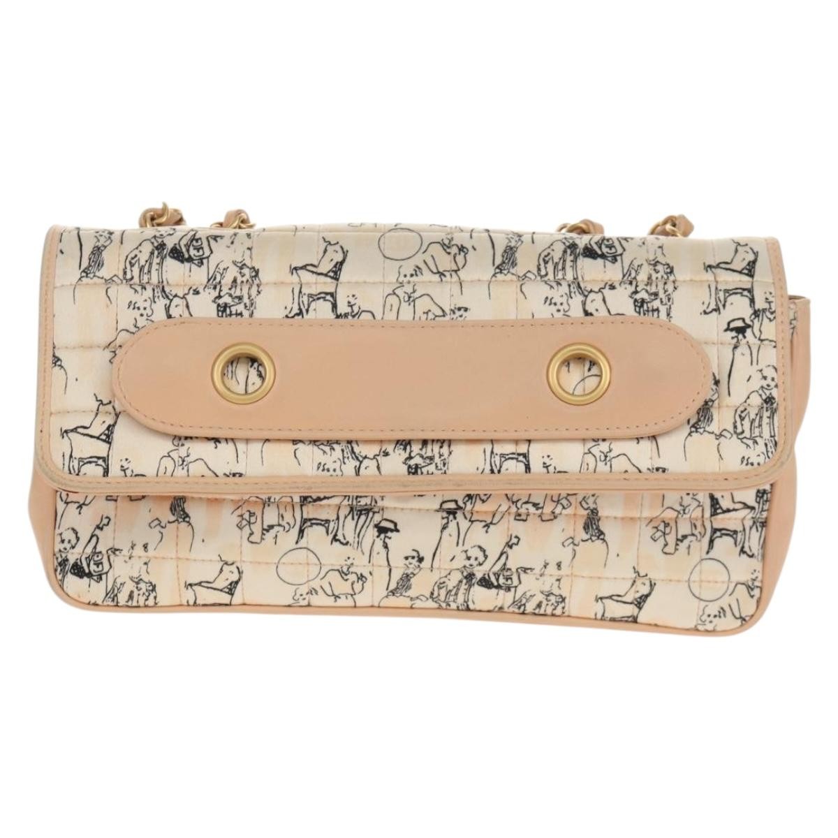 Chanel Limited Edition Scarf Flap Bag Printed Silk and Leather, MULTICOLOUR, LEATHER, Shoulder bag
