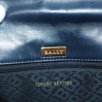 Bally Vintage Handbag Quilted Leather, Navy, Leather, Handbag