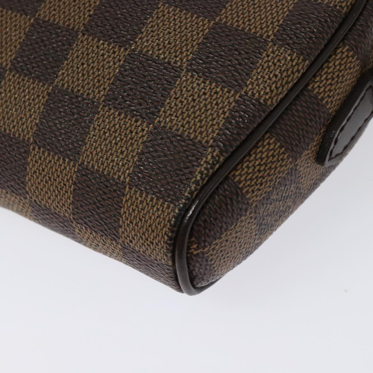 Louis Vuitton Ipanema Pochette Damier, BROWN, CANVAS, Clutche & pouche