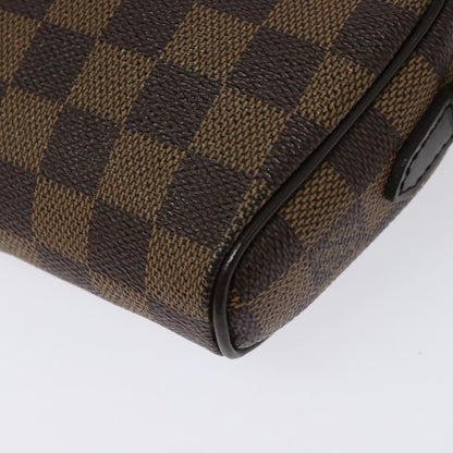 Louis Vuitton Ipanema Pochette Damier, BROWN, CANVAS, Clutche & pouche