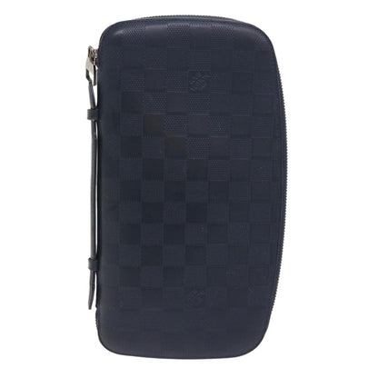 Louis Vuitton Organiser Atholl Leather, BLACK, LEATHER, Clutche & pouche