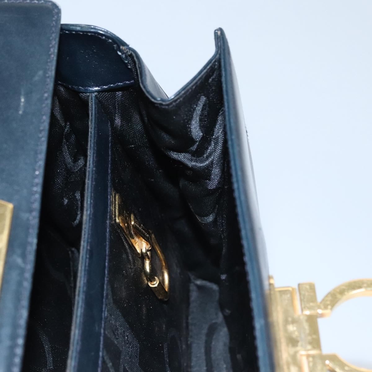 Salvatore Ferragamo Gancini Convertible Top Handle Bag Leather, BLACK, LEATHER, Handbag