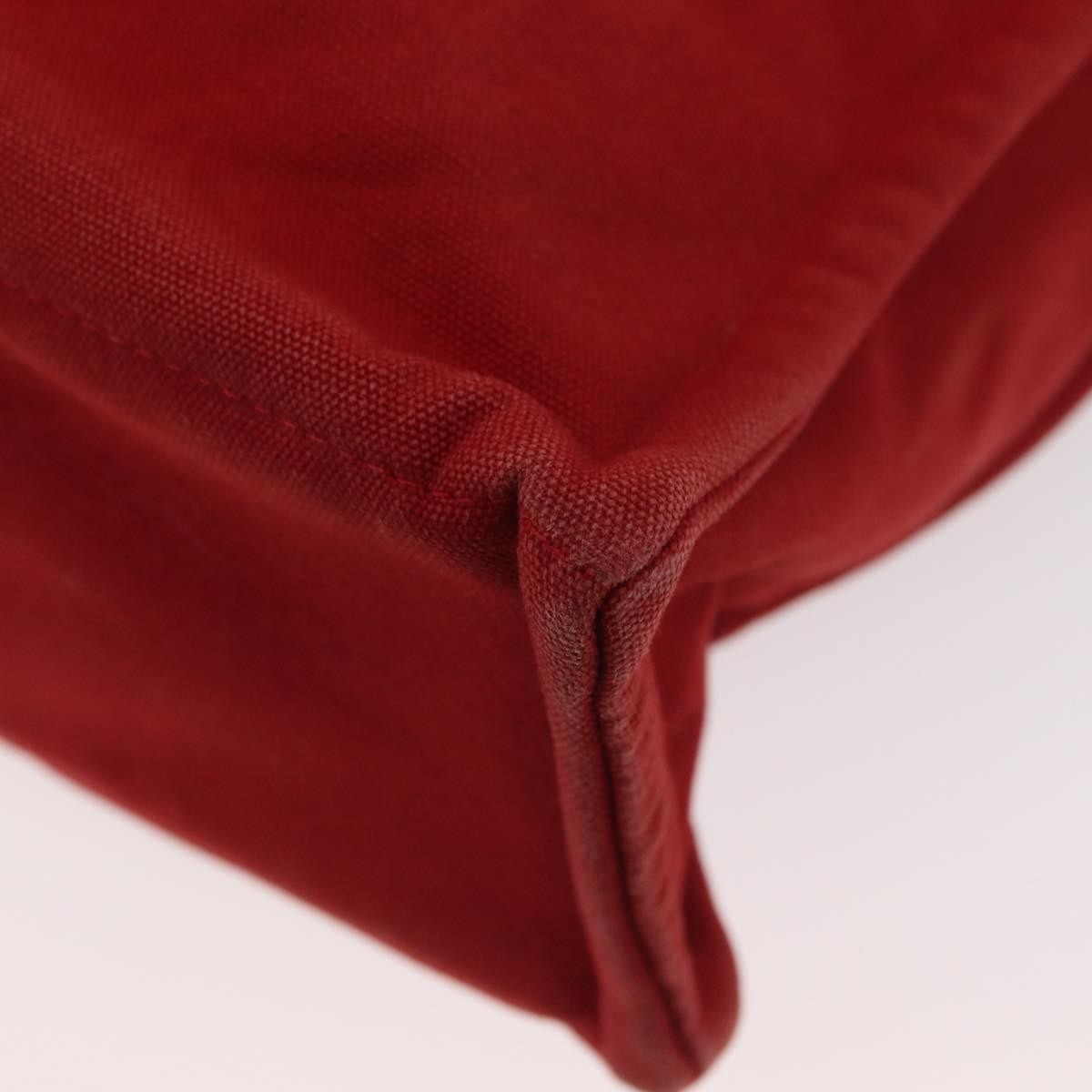 Hermes Fourre Tout Tote Toile, RED, CANVAS, Tote bag