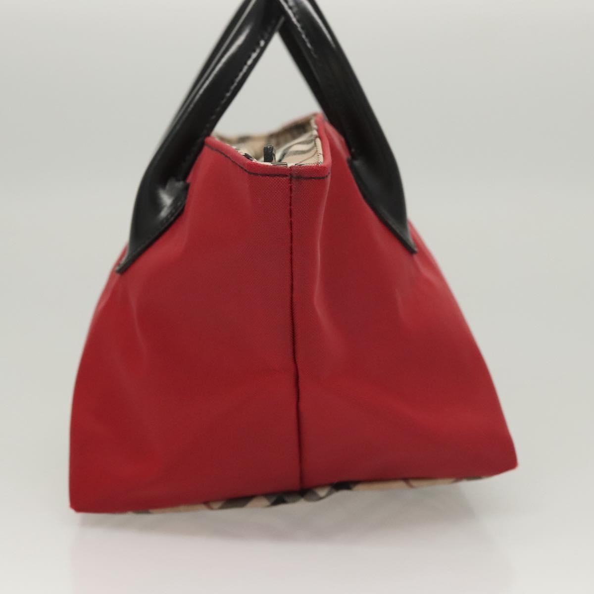 Burberry Nova Check Tote Nylon, RED, NYLON, Tote bag