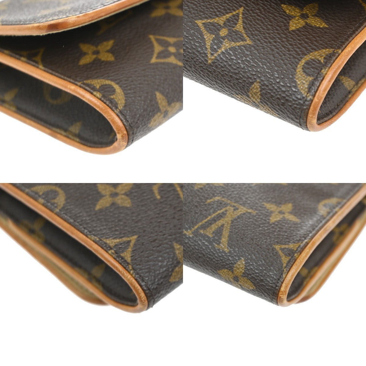 Louis Vuitton Twin Handbag Monogram Canvas, BROWN, CANVAS, Shoulder bag