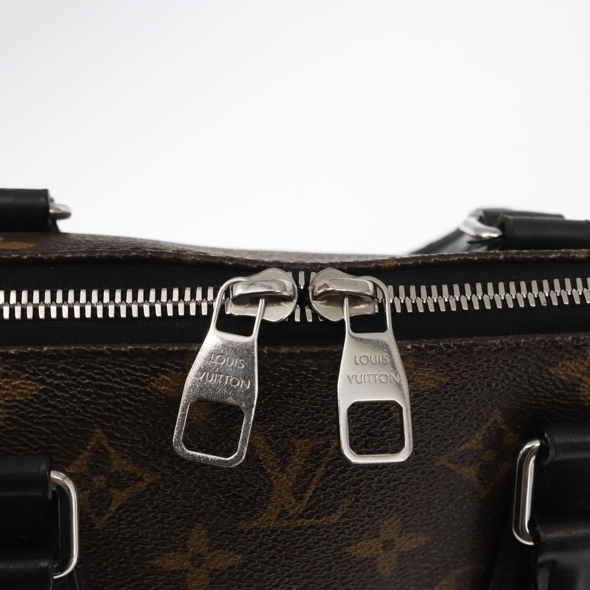 Louis Vuitton Porte-Documents Jour Bag Macassar Monogram Canvas, BROWN, CANVAS, Briefcase