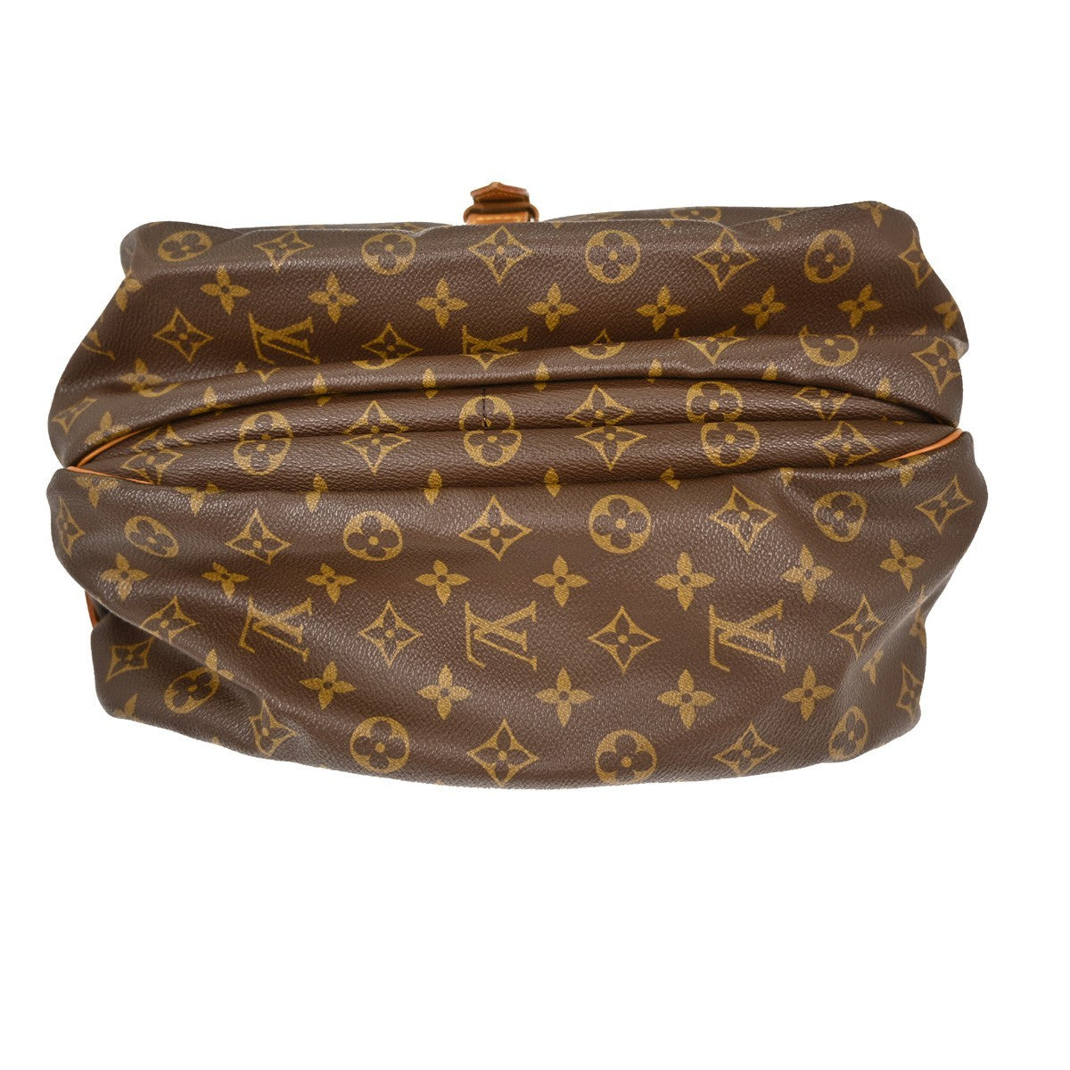 Louis Vuitton Saumur Handbag Monogram Canvas, BROWN, CANVAS, Shoulder bag