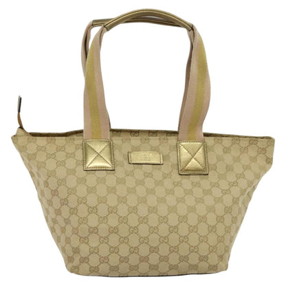 Gucci Web Zip Tote GG Canvas, Beige, Canvas, Tote Bag